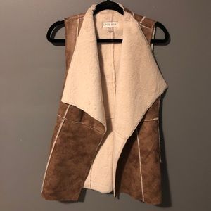 Open cardigan vest